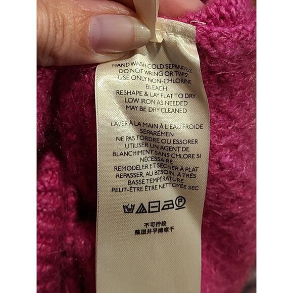 Free People | Every Cloud Pullover Sweater in Fuchsia Fizz, Preppy Coquette | L - Picture 8 of 13